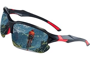 RUILONGHAI Running Glasses | Trendy Cool Running Sunglasses for Women,Outdoor Polarized Sun Shades Dirt Biking Fishing Glasses for Teenagers, Men and Women