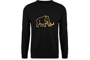 Spreadshirt Silhouette Mammut Line Art Unisex Pullover