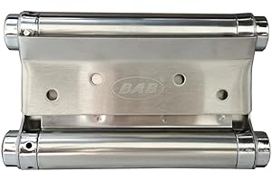 HOOZ 2x Edelstahl Pendeltürband Türscharnier (12,5 cm) - Robuste Scharniere für Saloontüren & Pendeltüren - Verschiedene Größen - Schwingtüren Innen- und Außenbereich - Gartentor Holztüren