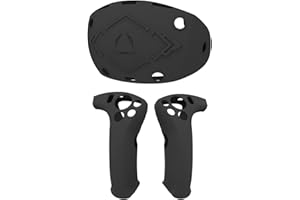 HMHAMA Ensemble de housses de protection pour manette de réalité virtuelle et casque compatibles avec PS VR2, coque de protection en silicone épais doux pour accessoires VR