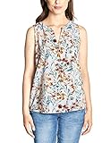 Ärmellos Cecil Damen 341542 Bluse, White, Large (Herstellergröße:L)
