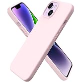 HARVORTEZ iPhone 14 ve iPhone 13 Kılıf 6.1" ile Uyumlu Premium Sıvı Silikon Kılıf - Yumuşak Dokulu, Mikrofiber Kadife Astarlı