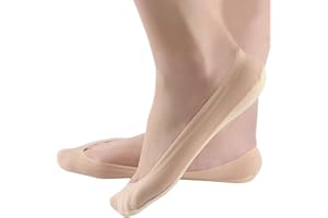 JARSEEN 4Paia Donna Calzini Fantasmini Nylon Cotone Invisible Corti Basse Salvapiede Calze con Gel Antiscivolo