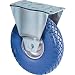 Produktbild BSRollen Transportgeräte-Bockrolle, Polyurethan blau, Rillenprofil, Durchm. 200 mm, Traglast 75 kg, Rollenlag er, Anschraubplatte, pannensicher