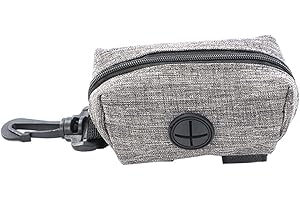 RAMGLYO 1 Pezzo Porta Sacchetti Cane - Dispenser Portatile per Sacchetti Cacca con Moschettone, Ideale per Passeggiate, Robusto e Pratico