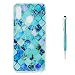 Produktbild Grandoin Huawei P20 Lite HandyHülle, Süßes Muster Transparent Ultra Dünn Weiche TPU Silikon Schutz Handy Hülle Handytasche HandyHülle Etui Schale Schutzhülle Case Cover für Huawei P20 Lite - Blau