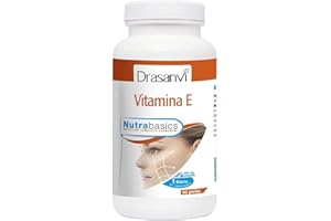 DRASANVI NUTRABASICS VITAMINA E - Contribuye a la protección de las células frente al DAÑO OXIDATIVO - SIN GLUTEN - 30 perlas