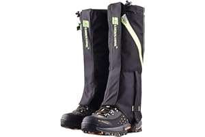 2win2buy Outdoor Wasserdicht Gamaschen, Atmungsaktiv Bein Schutz Legging Gaiter, gegen Anti Staub Schlamm Schnee zum Wandern, Klettern und Schneewandern