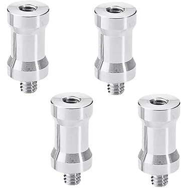 4x 1/4 Zoll Gewinde Adapter - Aluminium Konverter Für Stativ, Blitz & Studio Equipment