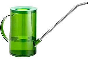 DURONGE Watering Can Indoor Plants, Garden Watering Can 1L, Large Capacity Watering Can with Long Spout, Plastic Watering Can, for Indoor, Outdoor, Garden (Green)