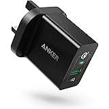 Quick Charge 3.0, Anker 18W 3Amp USB Wall Charger (Quick Charge 2.0 Compatible) Powerport+ 1 for Galaxy S10/S9/S8/Edge/Plus, 
