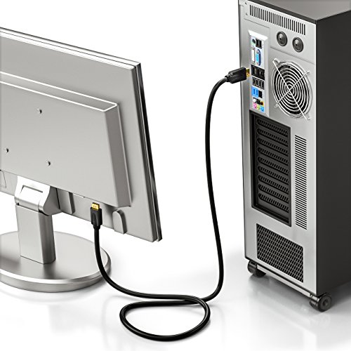 deleyCON 1m DisplayPort Kabel – 4K / 2160p / 3D / HDCP – DP (20 pin) Stecker auf DP (20 pin) Stecker – vergoldet - 6