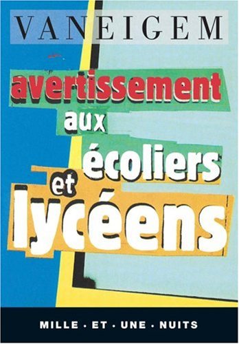 Download AVERTISSEMENT AUX ECOLIERS ET LYCEENS Download AVERTISSEMENT AUX ECOLIERS ET LYCEENS