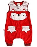Vaenait Baby 80-110 Jungen Ultrasoft Mikrofaser Schlafsack dicke Decke fuer Winter Microfiber Miu Fox