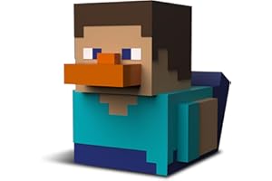 TUBBZ Pierwsza edycja Steve kolekcjonerska winylowa gumowa figurka kaczki – oficjalny produkt Minecraft - TV, filmy i gry wideo