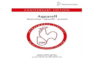 HAHNEMÜHLE Hahnemuhle Acuarela edición Aniversario 425 g/m² 15 hojas – 36 x 48 cm