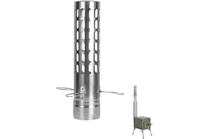 BAOGAO Kamin-Regenkappen, 7,5 cm Durchmesser, Kaminrohre, Ofenrohr, Funkenschutz, Kaminrohr, Funkenschutz, Schornstein zum Kochen, Camping, Rauchverbrennung, Ofen