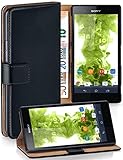LEICHT ANZUBRINGEN: Das Sony Xperia ZUltra kann mit einem Griff in die Portemonnaie Klapphülle gelegt werden - der Rundumschutz ist komplett gegeben, es wird kein weiteres Zubehör benötigt.