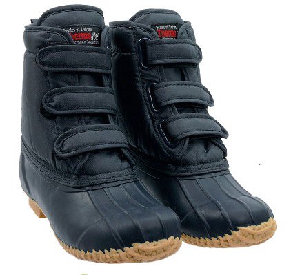 Tayberry Navy Blue Mens Velcro Garden Boots - Size 7