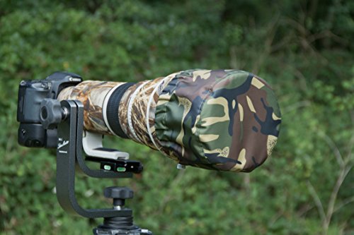 Imperm  able  capuchon pour objectif Canon  600  F4  500  F4  400  F2 8  300  F2 8  100   400  F4 5   5 6  70   200  F 2 8  couleurs DPM Camouflage  vert olive  noir