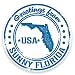 Produktbild 2 x 10cm/100mm Florida Vinyl SELBSTKLEBENDE STICKER Aufkleber Laptop reisen Gepäckwagen iPad Zeichen Spaß #9231
