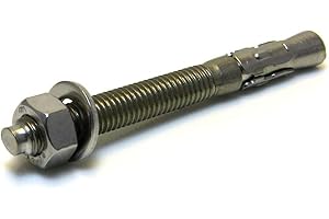 SCHRAUBENDEALER 1 Stk. Schwerlastanker Edelstahl V2A Schwerlastdübel Keilanker Bolzenanker (M10 x 90)