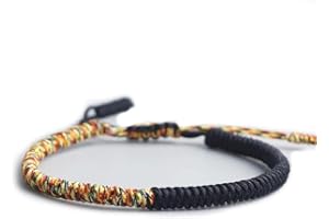 EXINOX Pulsera Tibetana De Nudos | Hombre Mujer | Pulsera Tradicional Budista