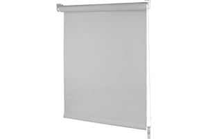 iYueMps Roller Blinds - Modern Thermal Blackout Window Roller Blind for Home and Office - Insulated UV Protection - Easy Fit(Light Grey,55W x 165H cm,Fabric Width 51cm)