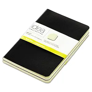 TOPS Idea Collective Mini Softcover Journals, Wide Rule, Cream Paper, 5.5 x 3.5 Inches, 80 Pages, 2-Pack, Black Covers (56877)