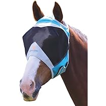 Maschera Antimosche Per Cavalli - Protezione Da Insetti Con Cuffia Per Orecchie, Tessuto Forato - Foto 7