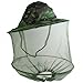 New Camouflage Mosquito Hat with Head Net Mesh Fishing Beekeeping Hat