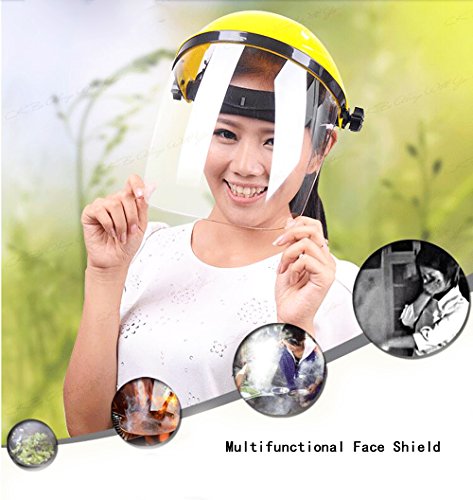 Einstellbare klare Gesichtsmaske Schild Visier Sicherheit Arbeitskleidung Augenschutz – ideal für Gartenarbeit Kochen Öl Spritzwasser - 6