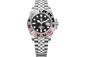 PAGRNE DESIGN Pagani Design GMT Montre Automatique Homme 40 mm Verre Saphir Acier Inoxydable 100 Résistance à l'eau Montre Analogique Montre Mécanique Homme Cadeau Montre pour Homme