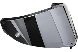 Guajiro - Visor RACE 3 | Compatible with AGV Pista GP RR - Corsa R - Veloce S | UV Protection, Anti-Fog and Scratch Protection | Compatible with Pinlock and Tear Off | High-Quality PC (Silver)