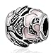 Produktbild soulbead klar CZ Zarte Rose Charme mit rosa Emaille 925 Sterling Silber Valentines Flower Bead für kompatibel Europäische Armband