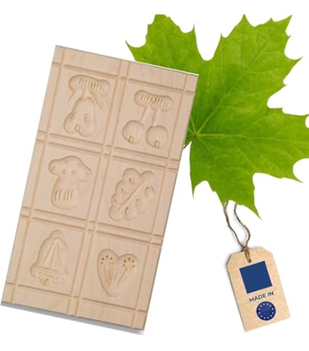 HOFMEISTER Backform Aus Ahornholz - Motiv Muschel & Bärentatze - 6 Cm - 100% Made In Germany