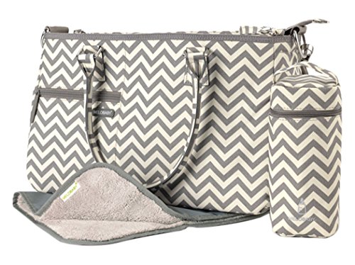 MELOBABY Melotote Changing Bag (Chevron Grey)