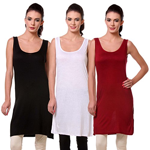 TeeMoods Womens Cotton Chemises, Long Slips-Pack of Three RS.879 (58.00% Off) - Amazon