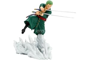 Banpresto Figurka Roronoa Zoro One Piece - Senkozekkei - (Egghead Ver) 15 cm - wielokolorowa BP29205P - Figurka kolekcjonerska - Optymalna dla fanów anime