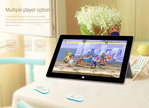 QUMOX 8bitdo FC30 Z  ro Bluetooth Controlador Gamepad para iOS Android Windows Mac  Rojo