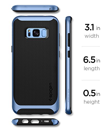 Spigen Funda Galaxy S8  Carcasa  Neo Hybrid  Protecci  n interna flexible y marco reforzado de parachoques duro para Galaxy S8  2017  - Coral Azul