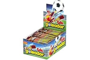 Goleador Cola, Caramelle Gommose, Gusto Cola, Doppia Lastrina, Senza Glutine, Confenzione da 200 Pezzi Monoporzione, Incartate Singolarmente, Idee Regalo per Compleanni e Feste o da Condividere