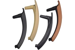 HACREYATU Maniglia interna in pelle per portiera lato passeggero destra/sinistra bracciolo staffa per BMW X5 E70 2007-2013 X6 E71 E72 2008-2014 (destra, marrone)