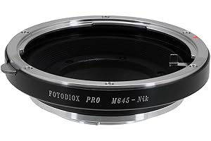 Fotodiox Pro Lens Mount Adapter Compatible Mamiya 645 MF Lenses to Nikon F-Mount Cameras