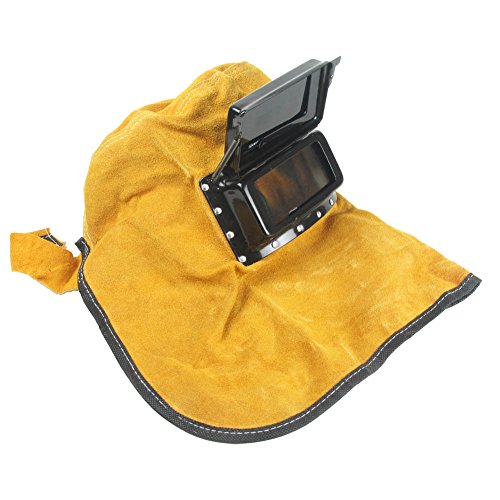 VERY100Leder Auto Verdunkelung Schweißhelm Filter Objektiv-Kopf-Hals-Siegel Hood - 2