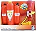 Produktbild Feuerwehr Wasser-Pistole inkl. Füll-Tanks und Schlauch Wasser-Werfer Kinder-Spielzeug Rot Gelb Feuerwehr Wasser-Spritze Sommer-Spielzeug Spielzeug-Pistole Wasser-Gewehr Aqua-Gun Pool-Kanone Planschbecken-Pistole