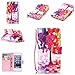Produktbild Nancen Apple iPod Touch 5 / Touch 6 (4,0 Zoll) Schutzhülle / Lederhülle, Hoch Qualität Flip Case PU Material Leder Handytasche, Bunt Helle und Lebendige Farben Muster - mit Standfunktion Brieftasche Karten Slot Wallet Etui Handy Zubehör