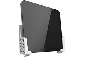 sciuU Support Mural Universel pour Tablettes Tactiles/Smartphone/Liseuse/Télécommande, Compatible avec iPad Samsung Google Surface Huawei Honor, Installation avec 3M Adhésif ou Vis, Blanc