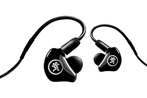 Mackie MP-240 In-Ear Monitors (IEMs) With Sound Isolation and Swiveling MMCX Connectors