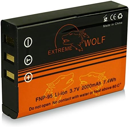 Battery NP-95 NP95 for Fuji Fujifilm Finepix F30 | F-30 | F31 | F-31 | F31fd | F-31fd | x100 | X100S | X-S1 | FinePix Real 3D W1 and more... [Li-ion; 2000 mAh; 3.7 V]